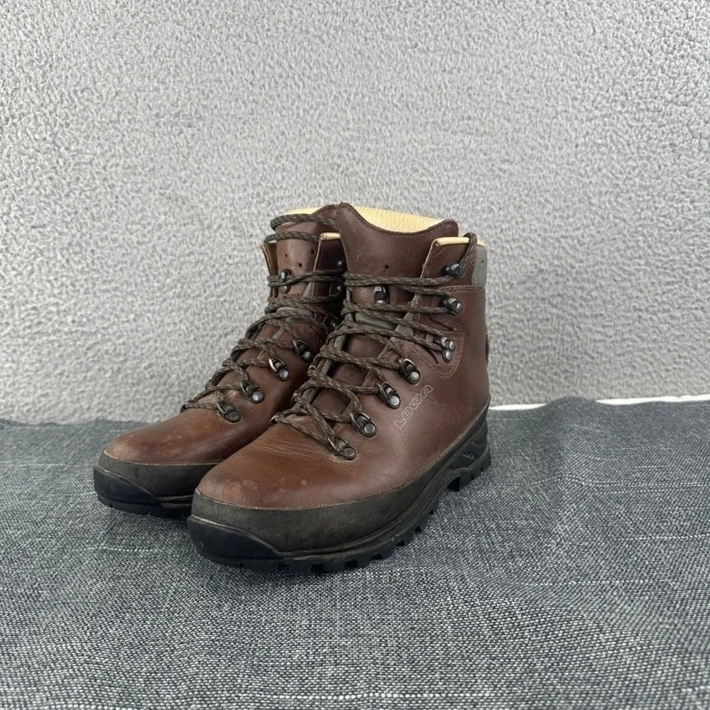 LOWA Boots Mens US 8.5 EU 41.5‎ Brown Baffin Pro Leather Hiking Trekking Germany